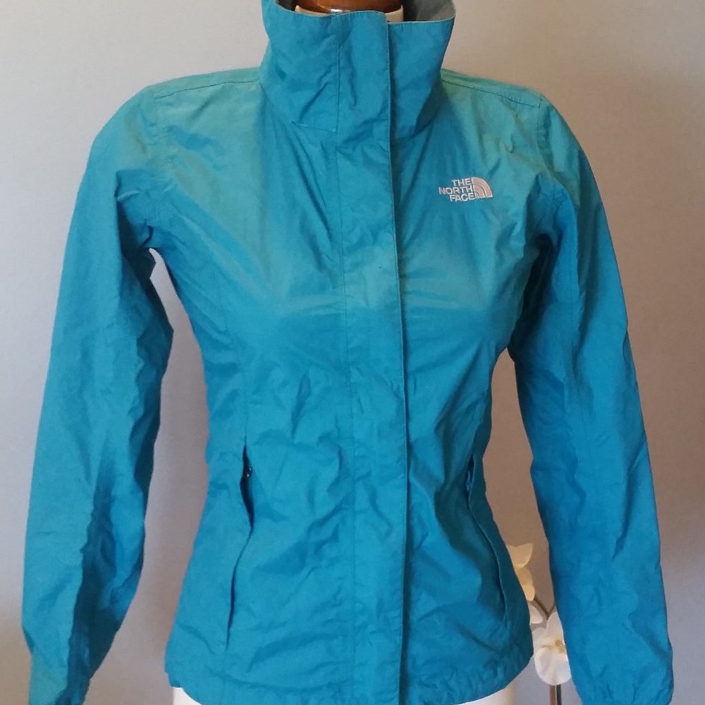 The North Face turquoise blue Hyvent Jacket - Picture 1 of 8